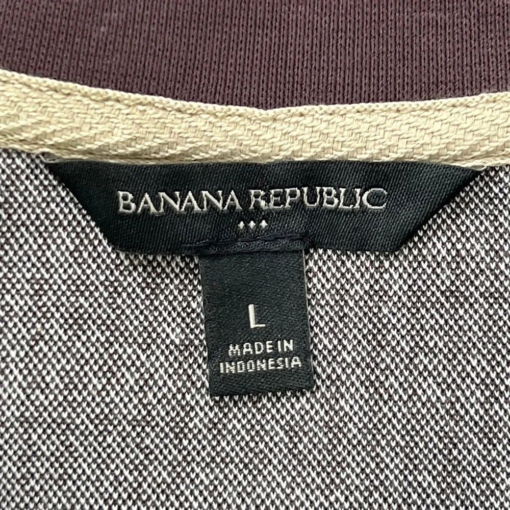Banana Republic Houndstooth Sweatshirt Men's Large Brown Crewneck Pullover